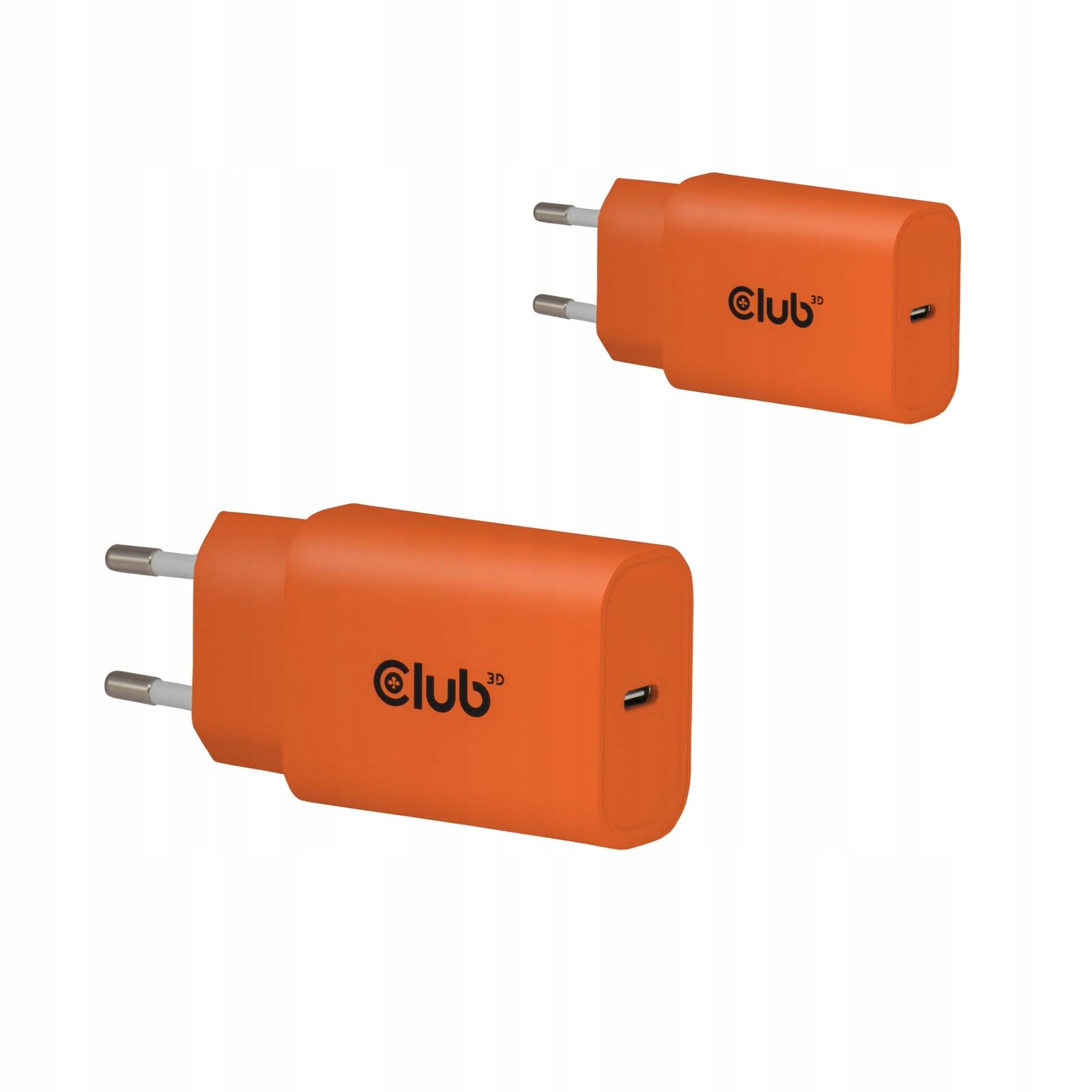 Mobilní Nabíječka Wall USB-C/2PK 30W Oranžová CAC-3023 CLUB3D