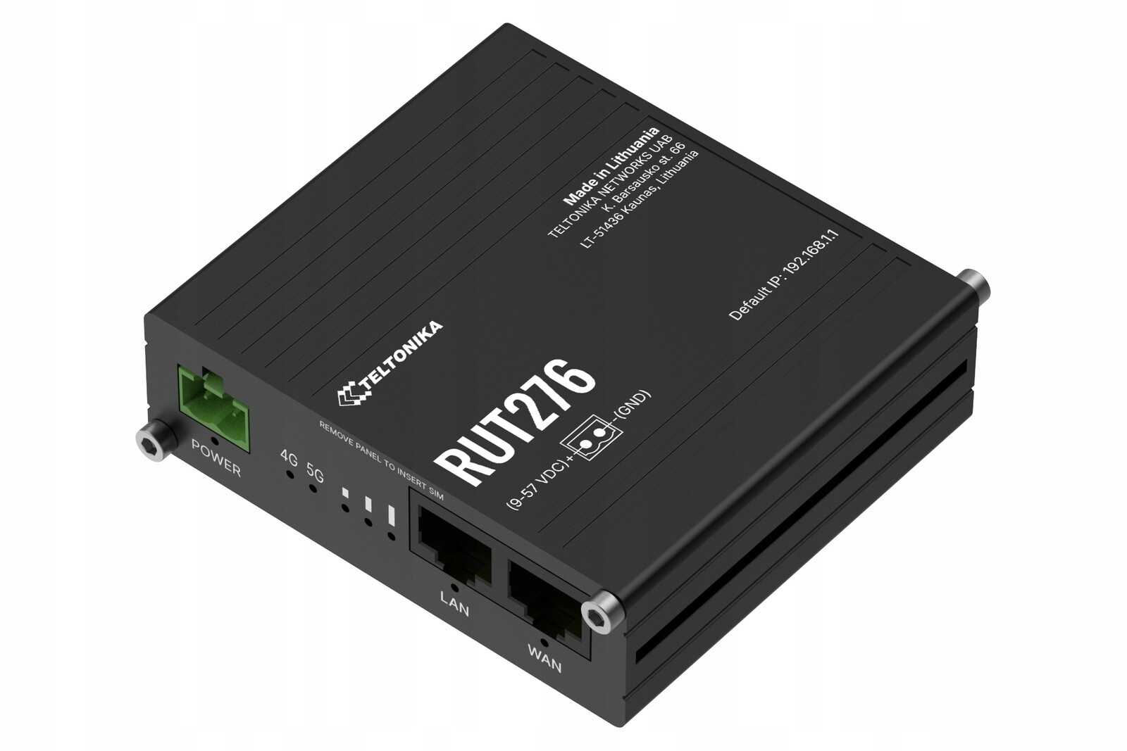 Teltonika RUT276 Kompaktní 5G router RedCap Dual-SIM Wi-Fi 4 RS232/RS485