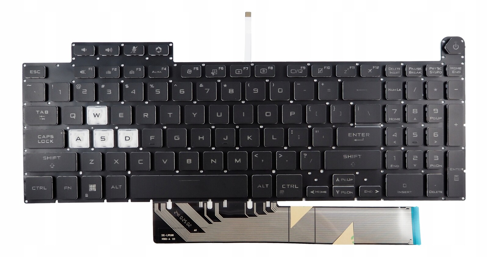 Klávesnice pro Asus Tuf A15 F15 F17 A17 FA507 FX707 FX517 FX507 FA707 /rgb