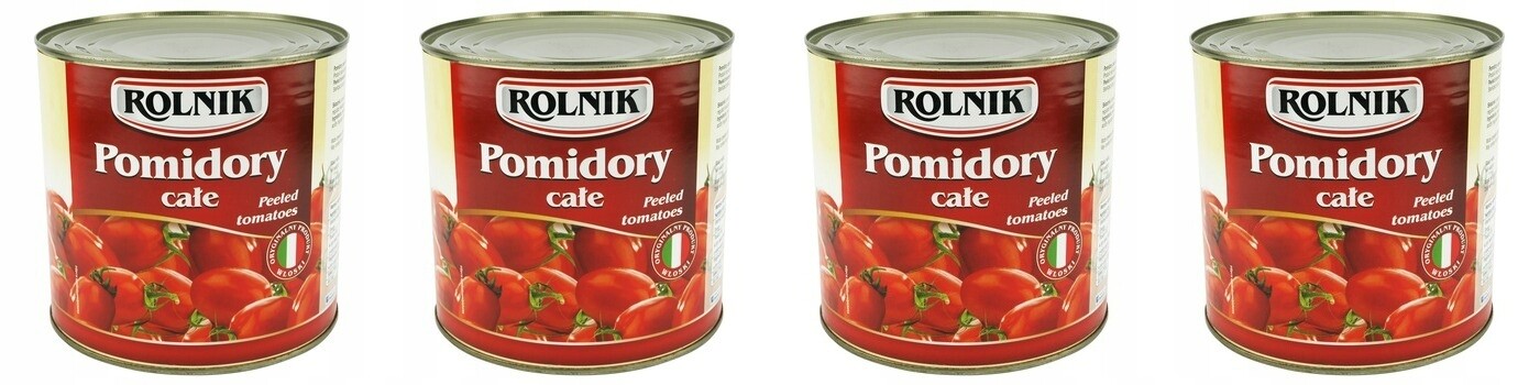 4 x 2500 g Rolnik Rajčata celá ve vlastní šťávě