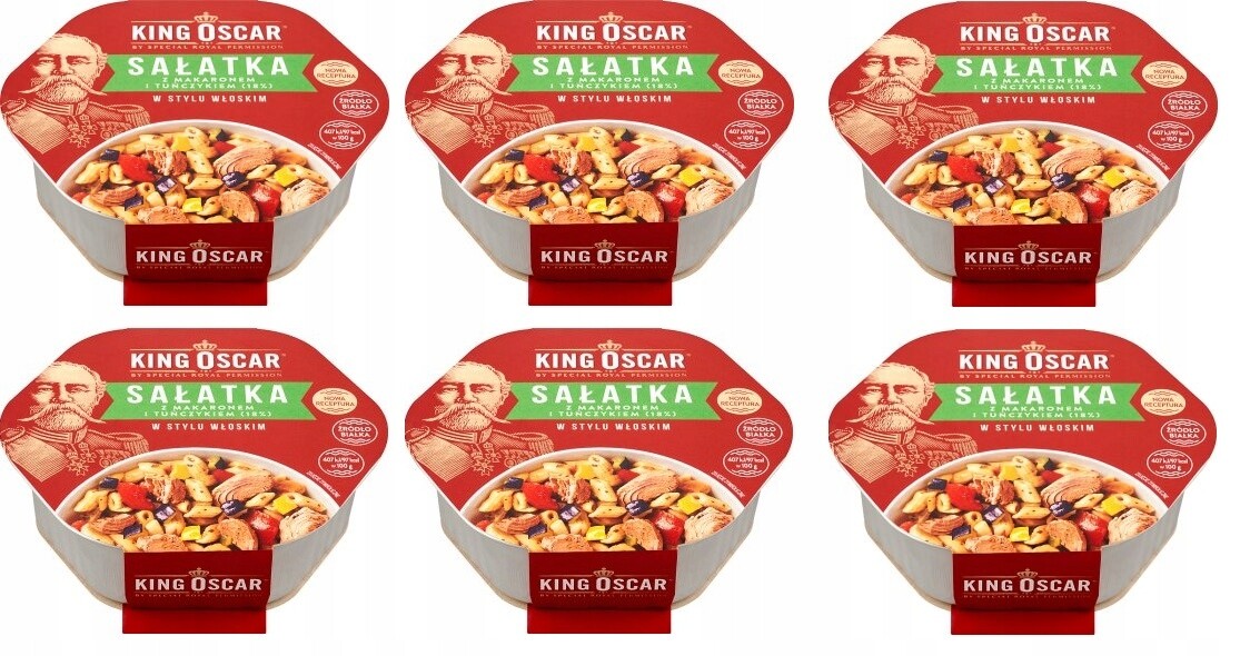6 x 220 g King Oscar Salát s tuňákem 18% v italském stylu Karton