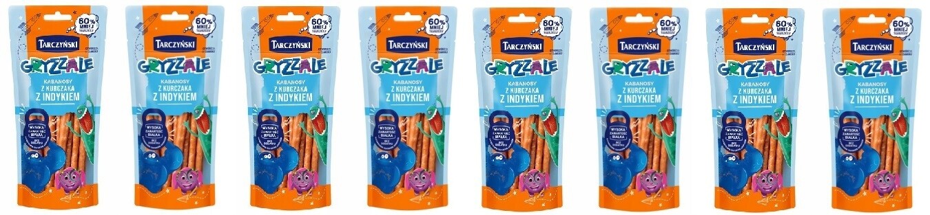 8x 90g Tarczyński Gryzzale kabanoski drůbeží Karton
