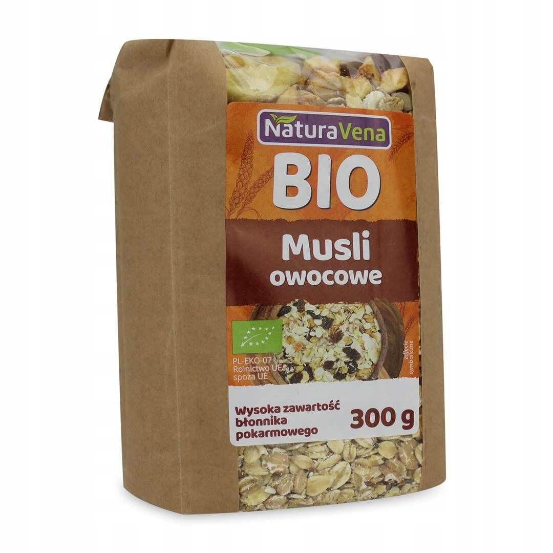 4X Ovocné Müsli Bio 300 g Naturavena