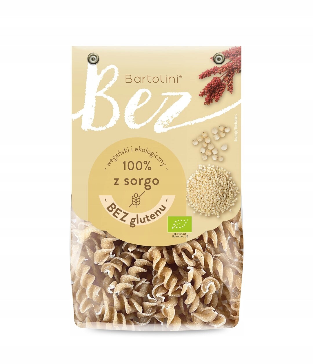 4 x Těstoviny s čirokem vřeteno (fusilli) Bez Lepku Bio 250 g