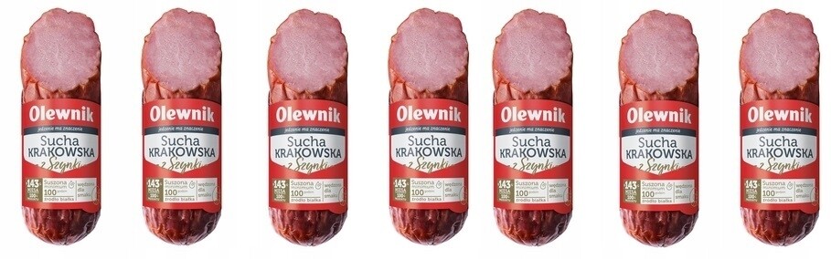 7 x 320 g Olewnik Suchá krakovská šunka z Půlka Kartonu