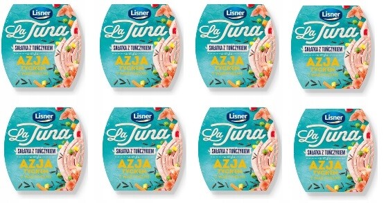 8 x 160 g Lisner Salát s tuňákem v Asijském stylu se zeleninou Karton