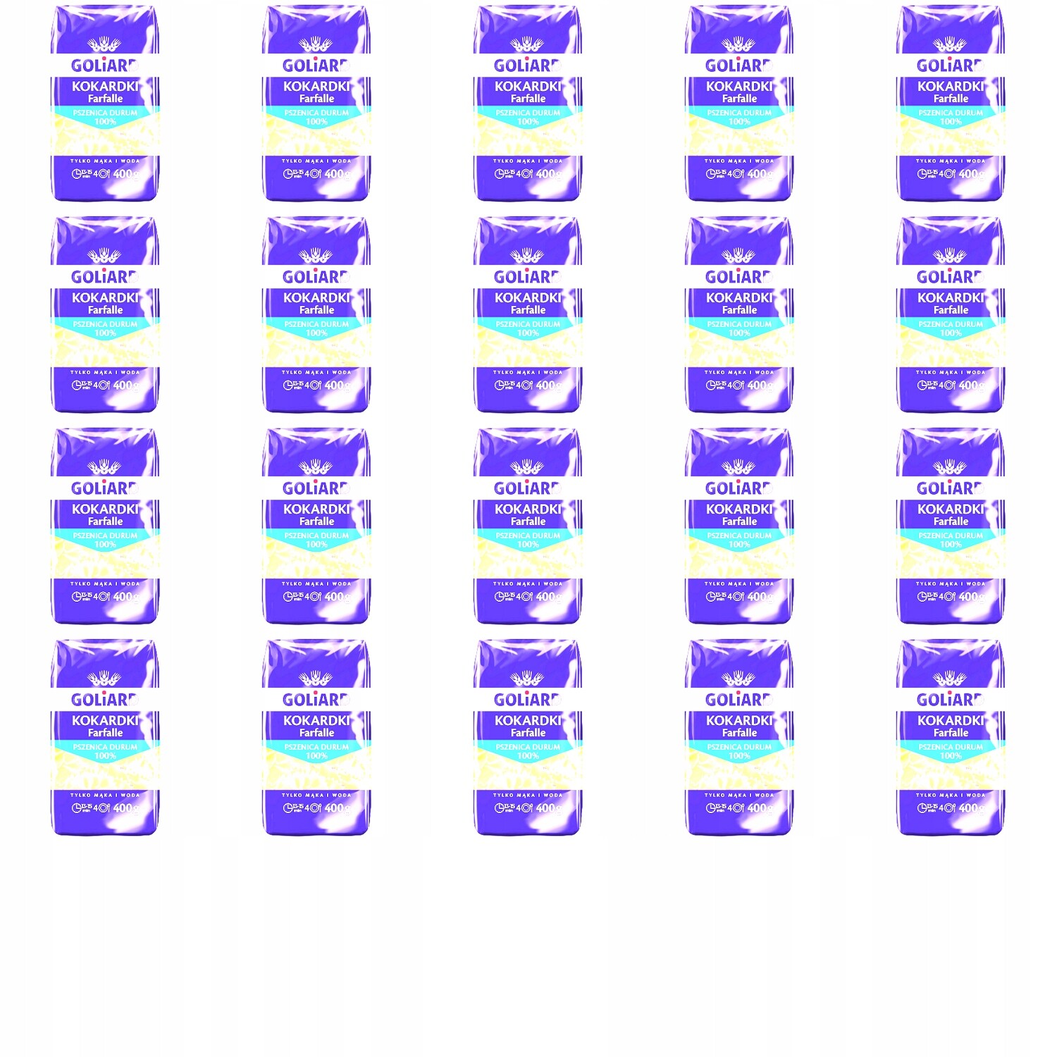 20 x 400 g Goliard těstoviny mašle Karton