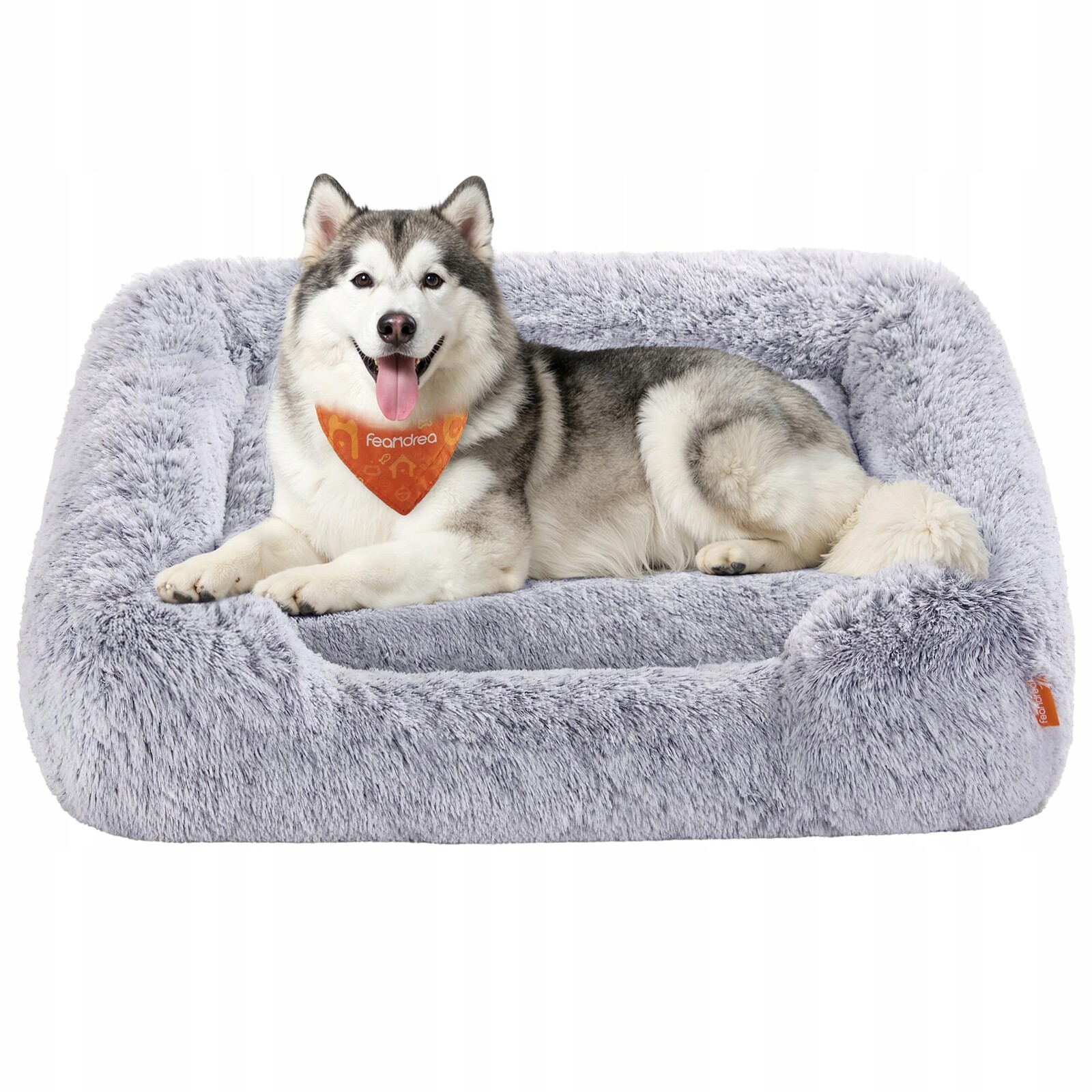 Feandrea Pelíšek pro psa Velké Měkké Snímatelný potah Šedé