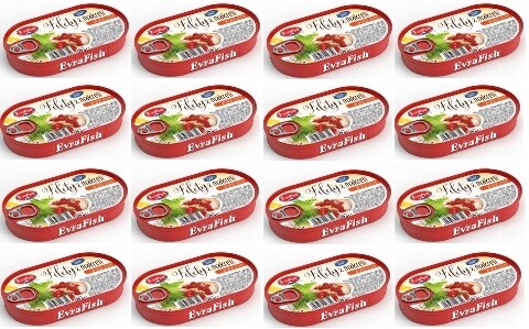 16 x 170 g Evrafish Filé z makrely v omáčce lečo Karton