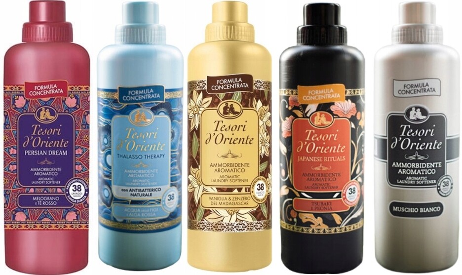 Tesori d'Oriente Sada 5 kusů italských tekutá aviváž 760 ml Ptvjm