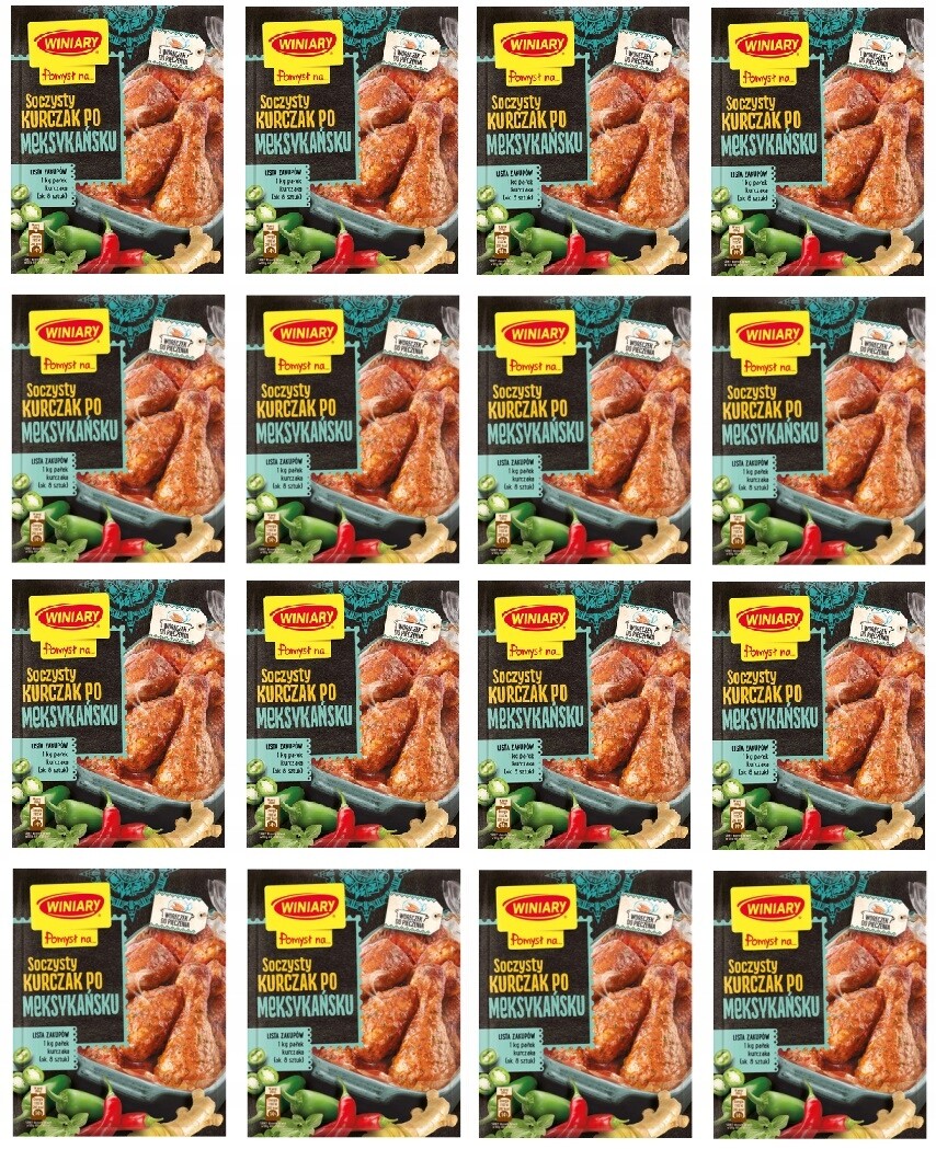 16 x 38 g Winiary Nápad na... Šťavnatý kuře po mexicku Kartonu