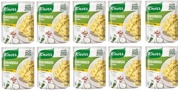 10 x 153 g Knorr Carbonara se slaninou instantní pokrm Karton