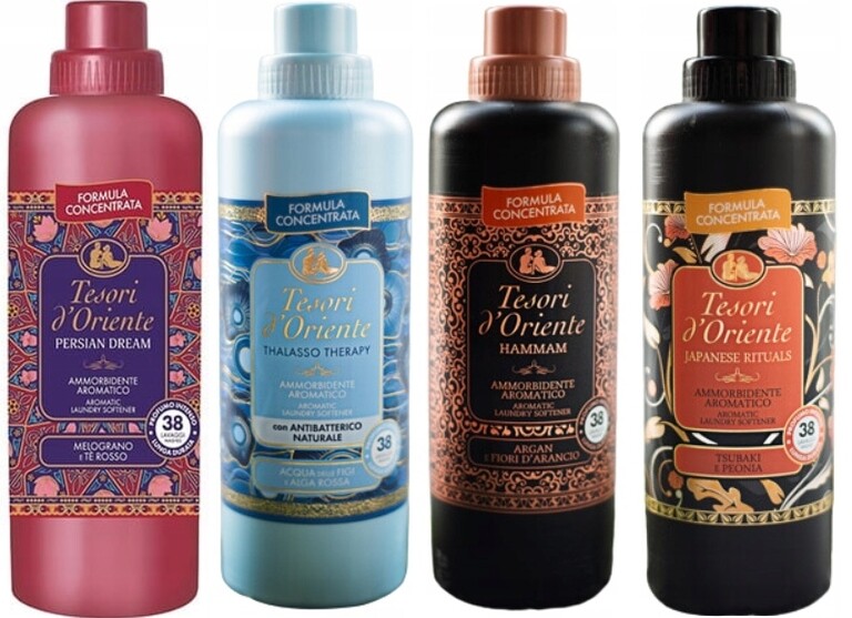 Tesori d'Oriente Sada 4 krásných oplachovacích přípravků 760 ml Pthj