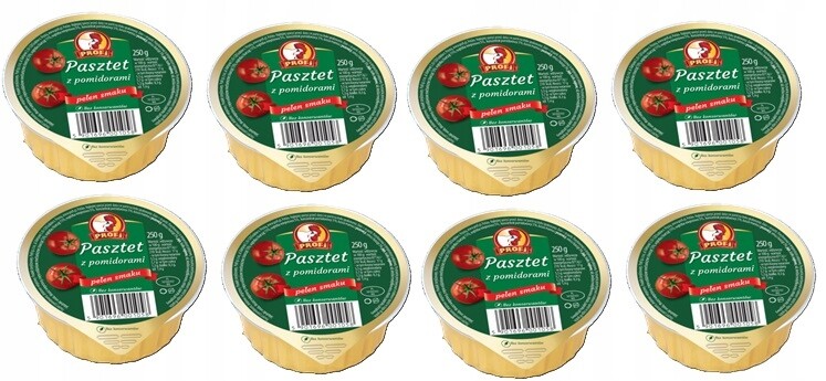 8 x 250 g Profi Paštika s rajčaty Karton