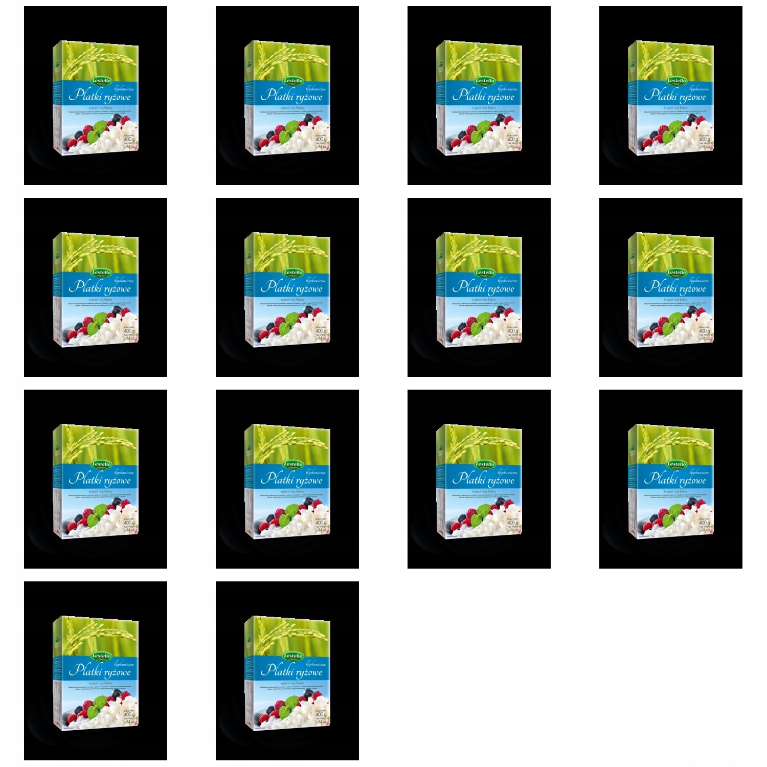 14 x 400 g Lestello instantní rýžové vločky Karton