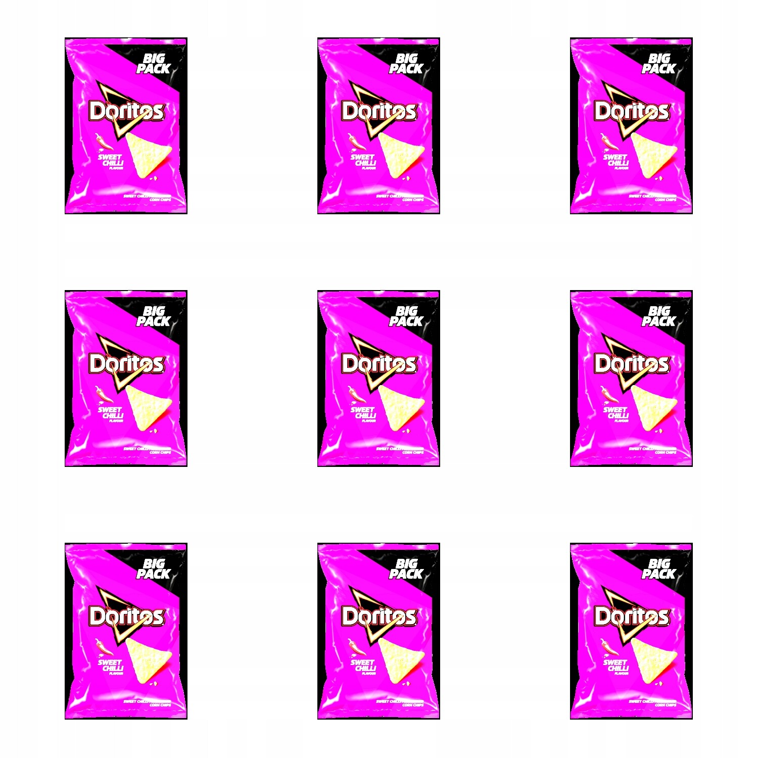 9 x 180 g Doritos sladké chilli nachos Karton