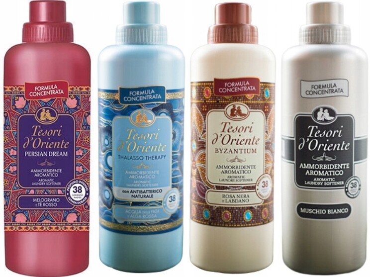 Tesori d'Oriente Sada 4 krásných oplachovacích přípravků 760 ml Ptbm