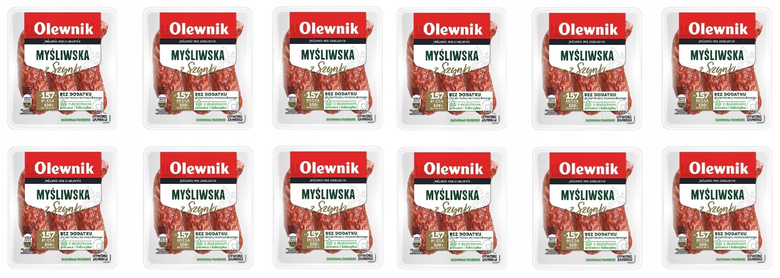 12 x 180 g Olewnik Myslivecká klobása ze šunky Karton