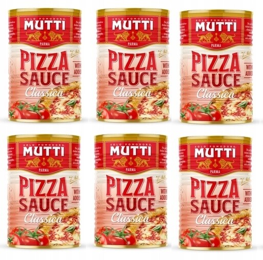 6 x 400 g Mutti omáčka na pizzu, klasická