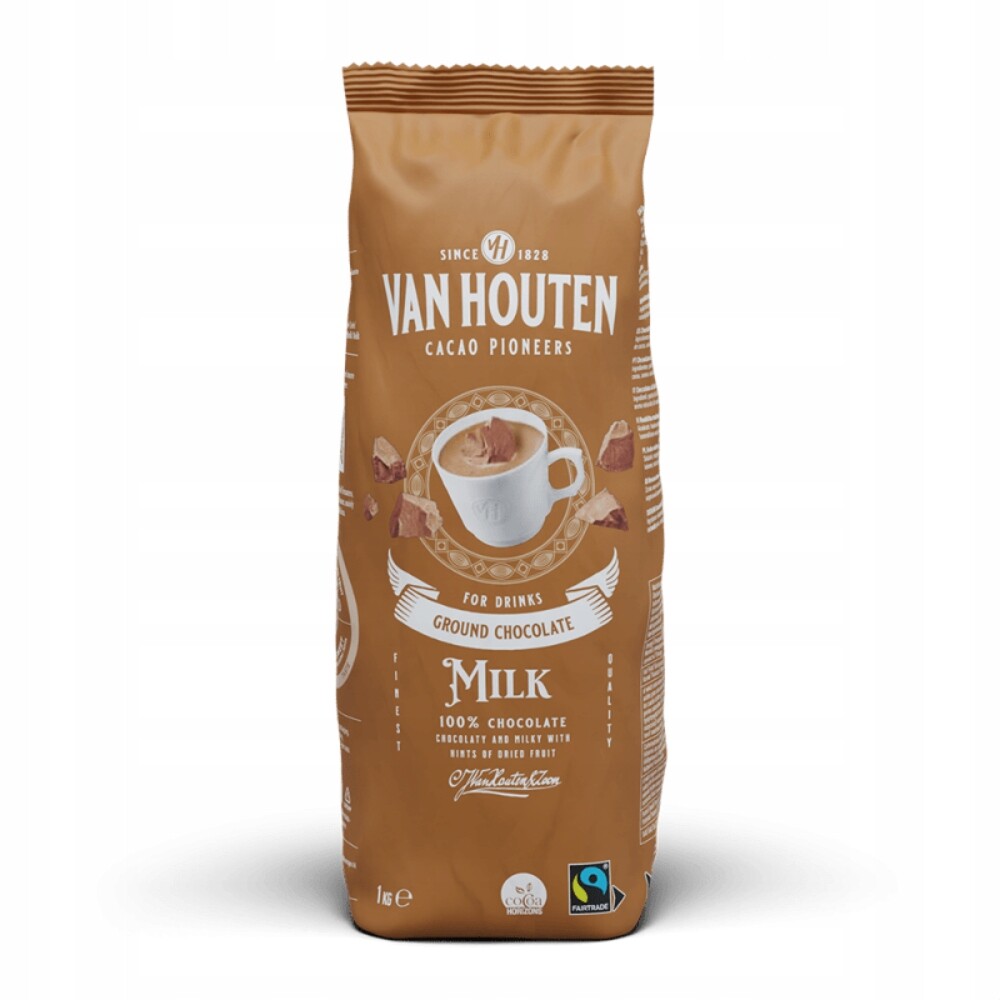 Van Houten Ground Milk tmavá čokoláda 1 kg
