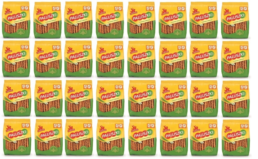 32 x 150 g Lajkonik Tyčinky s příchutí cibulky Karton