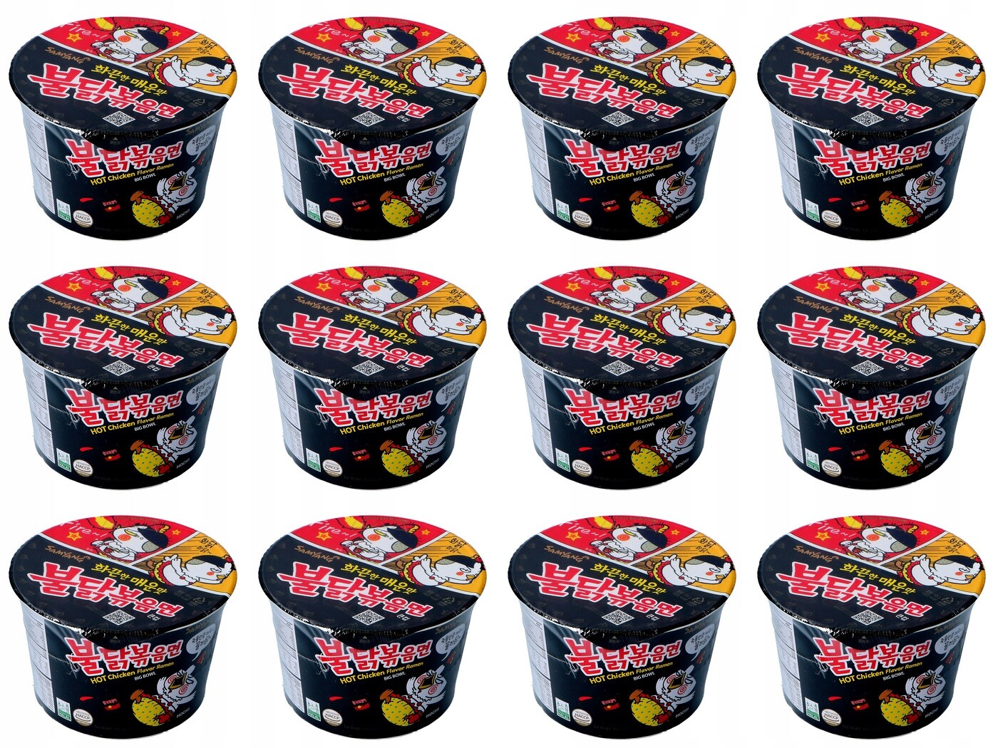 12 x 105 g Samyang Instantní pokrm s příchutí pikantního kuřecího masa Big Bowl Karton