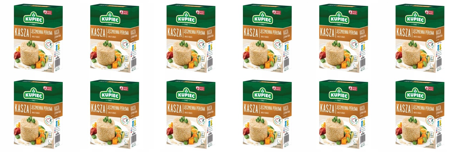 12 x 400 g Kupiec Perlová ječná kaše Karton