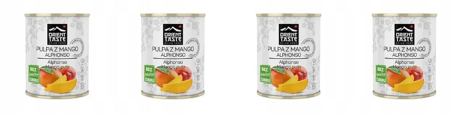 4x 850 ml Orient Taste Mango pyré přírodní