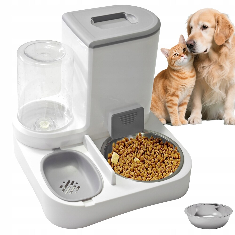 Automatický Podavač Krmiva A Vody, Nádrž Na Vodu 1 L Nádrž Na Zrno 2.2 L