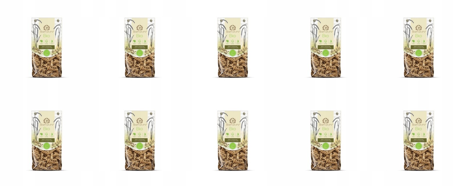 10 x 250 g Bartolini Eko Těstoviny špaldové vřeteno Karton