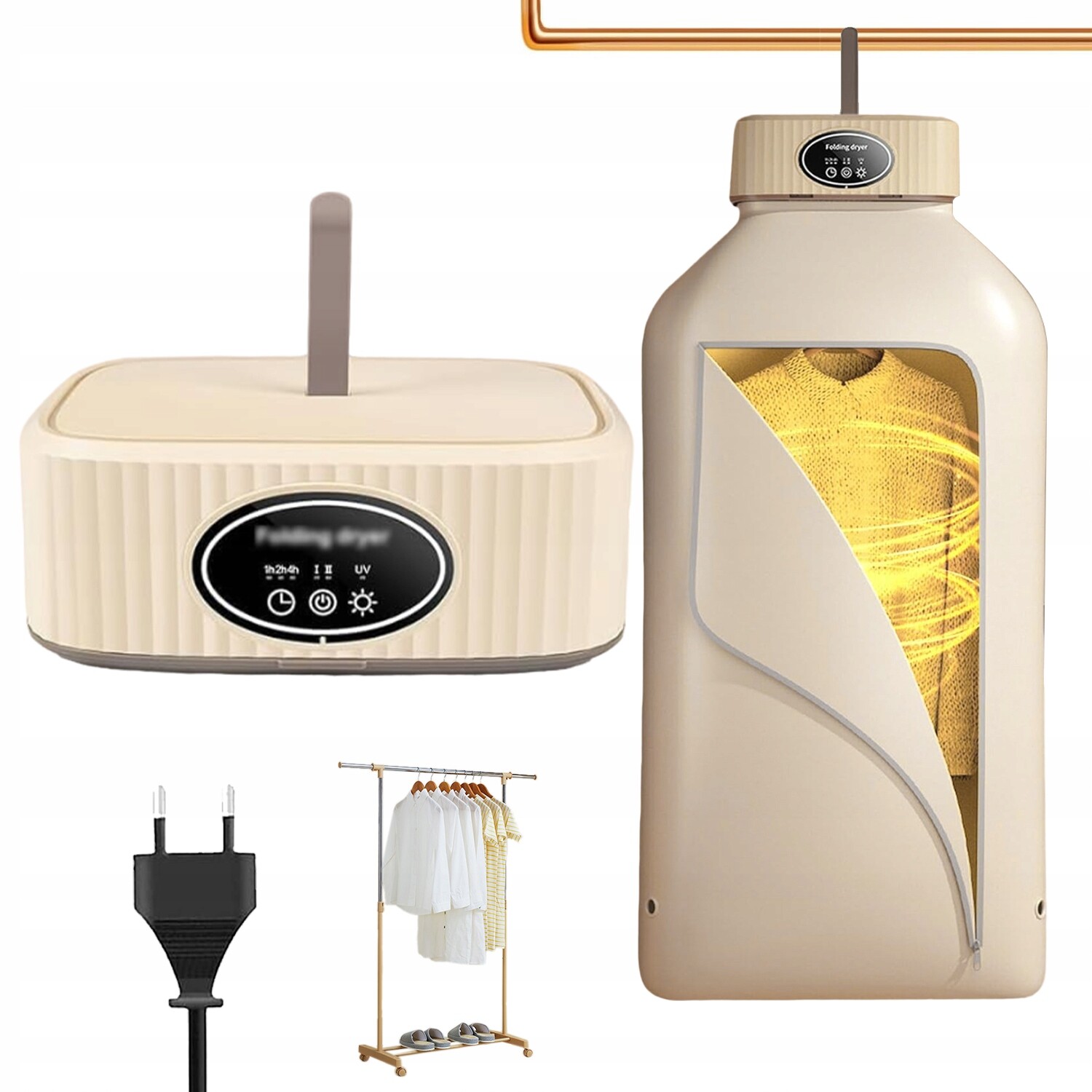 Sušák Inteligentní 600W Časovač Hák Dálkové Ovládání