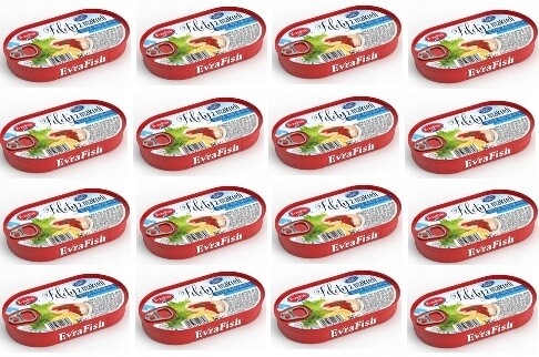 16 x 170 g Evrafish Filé z makrely v rajčatové omáčce s pepřem Karton