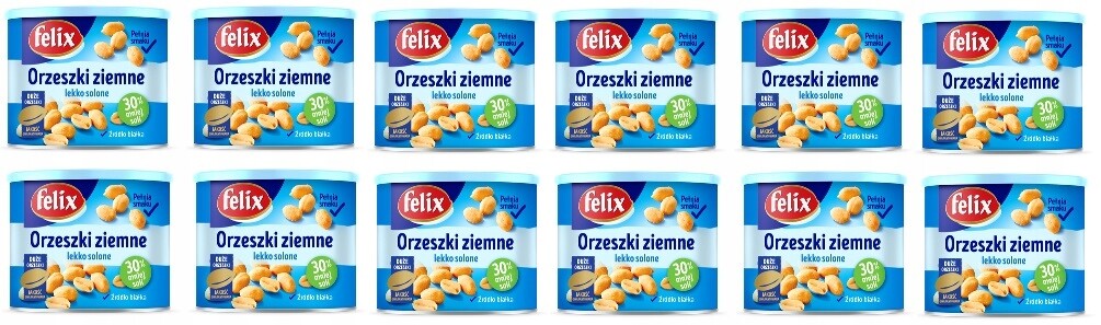 12x 140 g Felix Arašídy lehce solené Karton