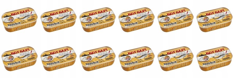 12 x 125 g Hot Safi Sardinky v chilli oleji