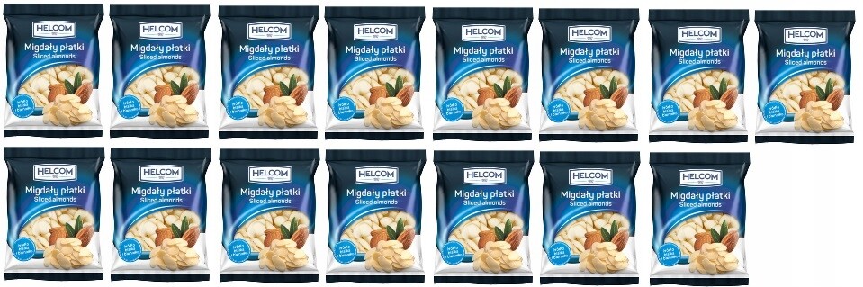 15 x 100 g Helcom Mandle plátky Karton