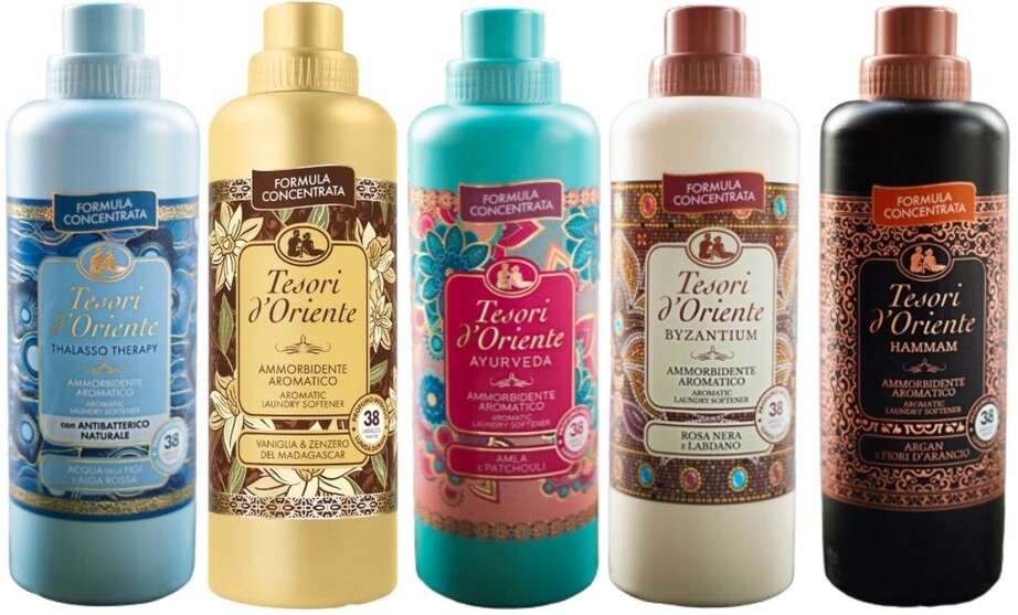 Tesori d'Oriente Sada 5 kusů italských tekutá aviváž 760 ml Tvabh