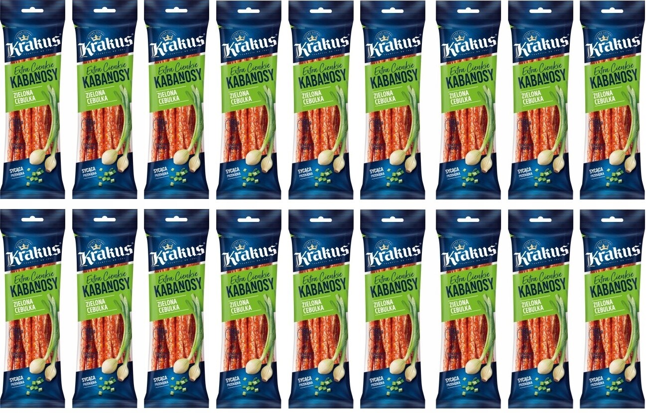 18x 95g Krakus Kabanosy jarní cibulka Karton