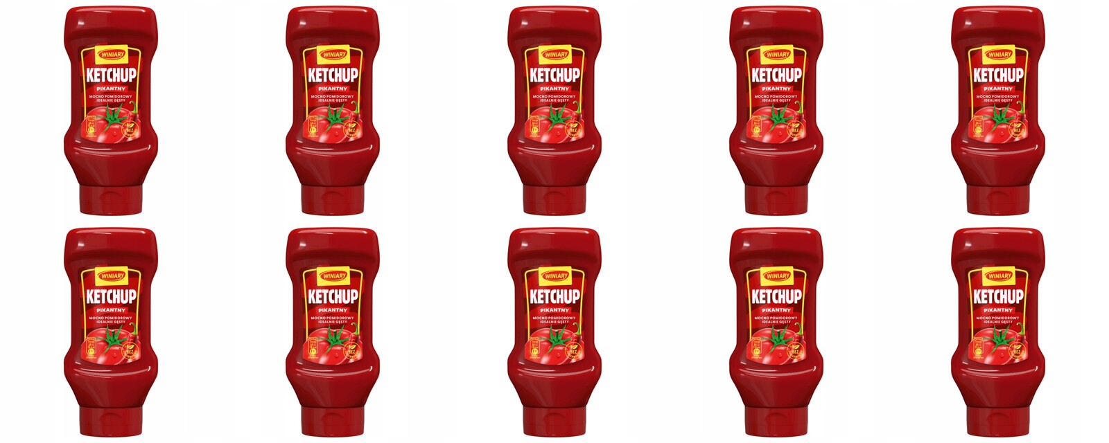 10 x 450 g Winiary Kečup Pikantní Karton