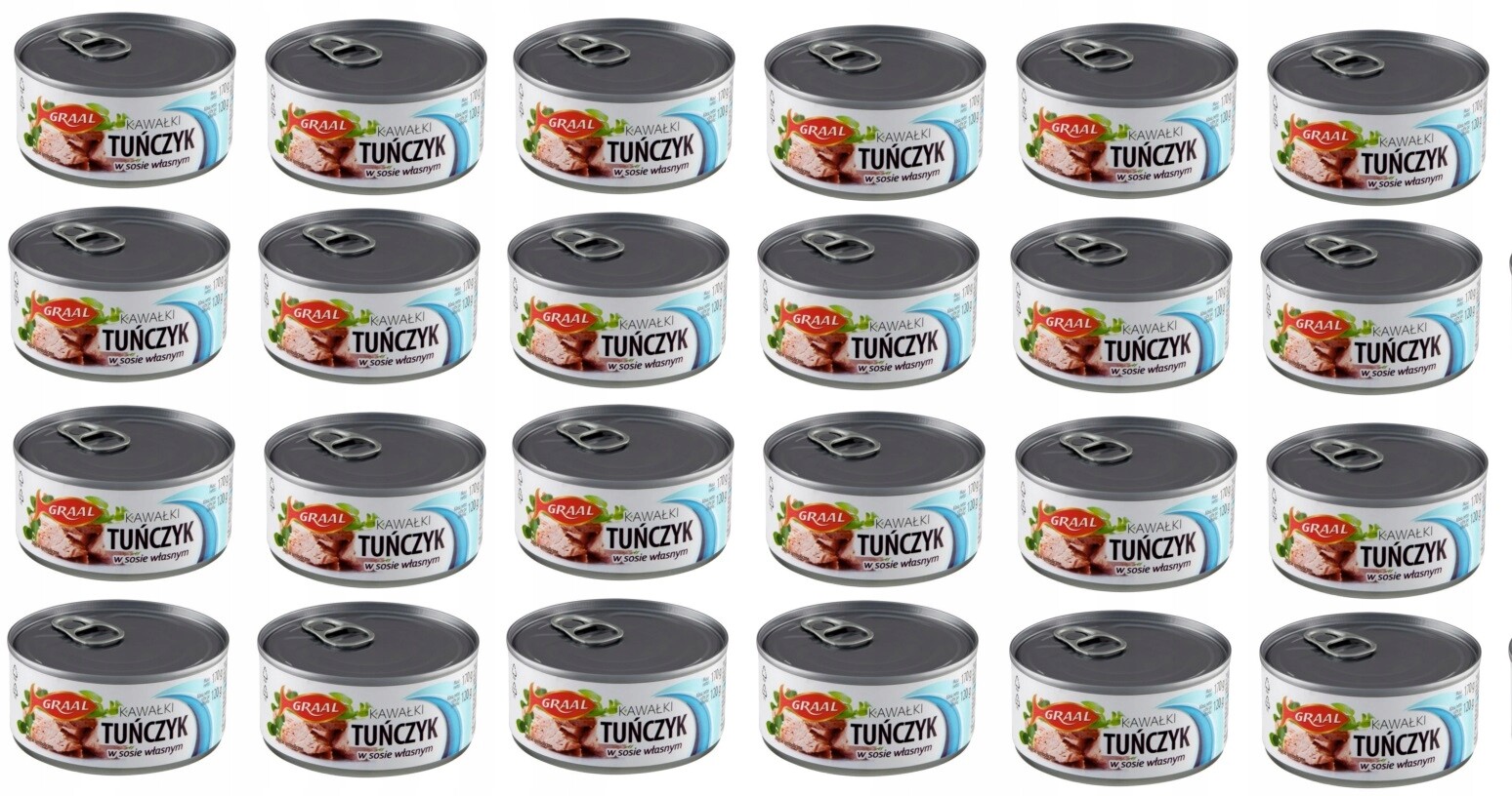 24 x 170 g Graal Tuňák kousky ve vlastní omáčce Karton
