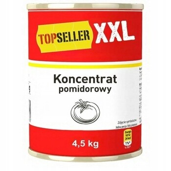 1x 4,5 kg Topseller XXL rajčatový koncentrát