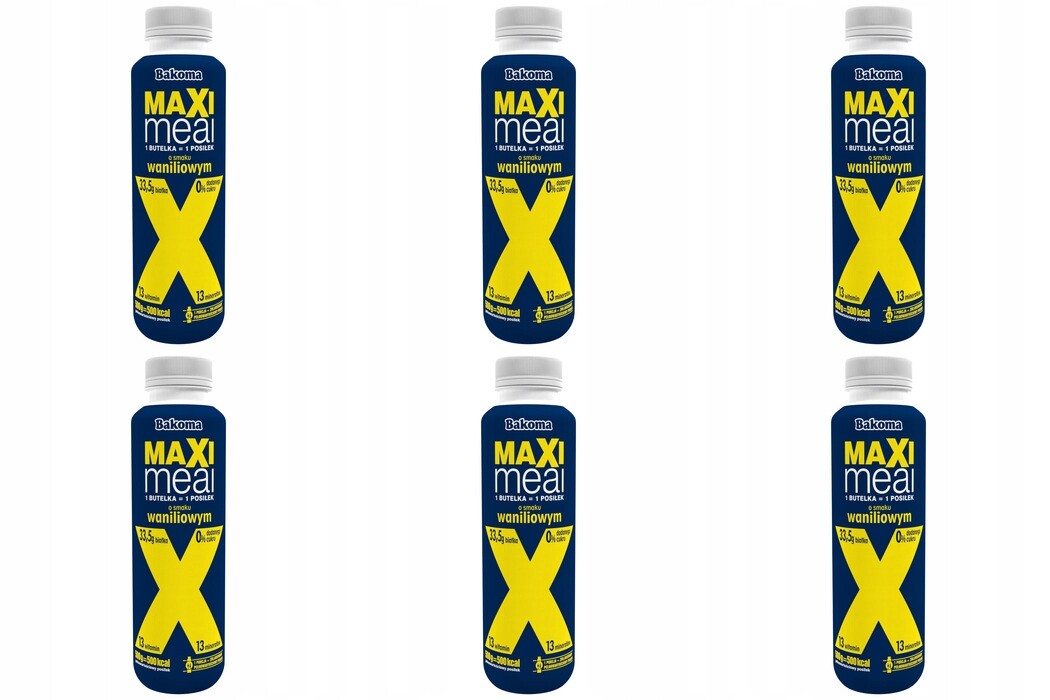 6 x 500 g Bakoma Maxi Meal s vanilkovou příchutí Karton