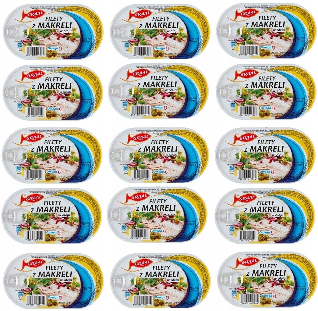 15 x 170 g Graal filé z makrely v oleji Karton
