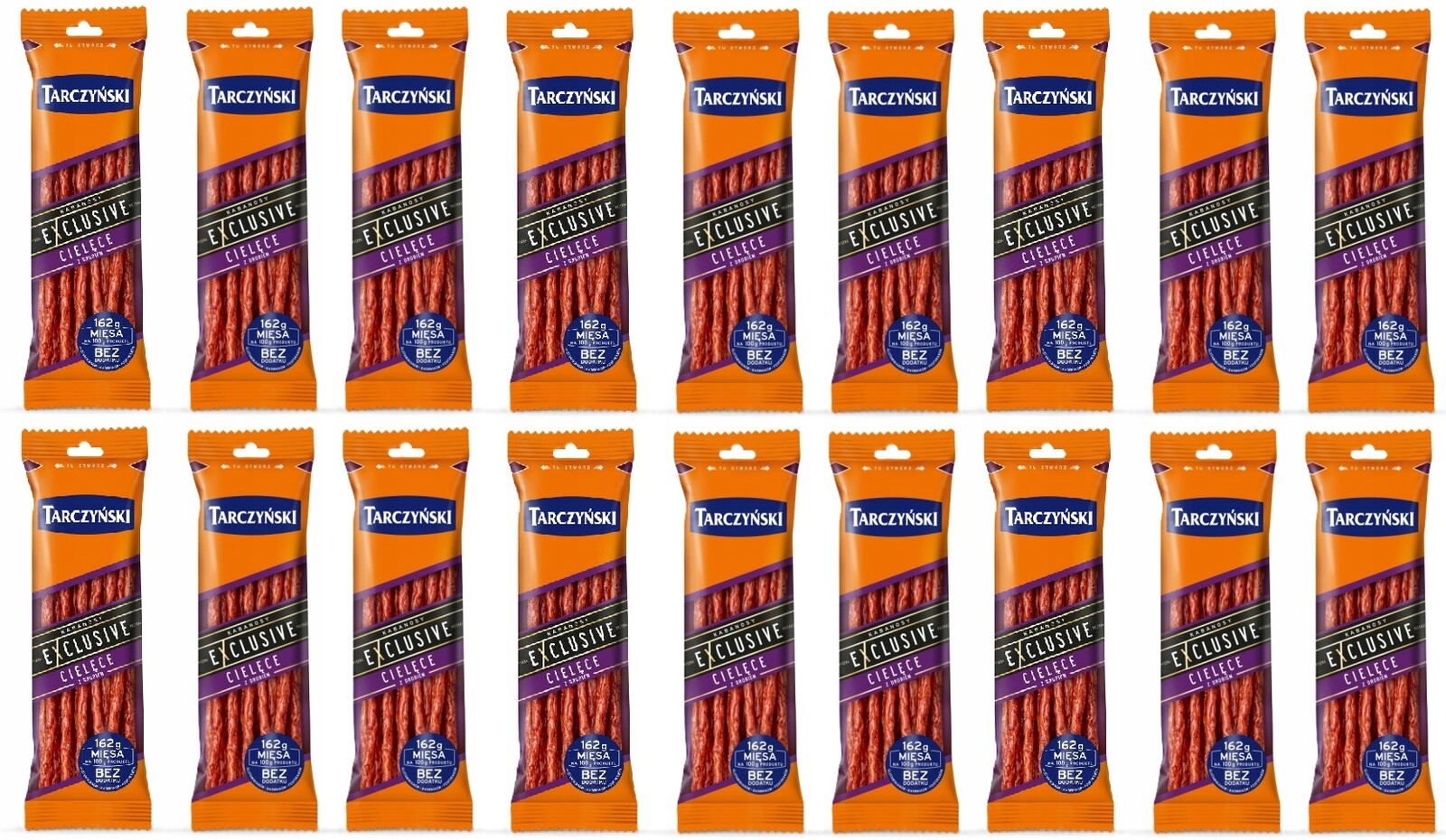 18x 90g Tarczyński Kabanos exclusive telecí drůbeží Karton