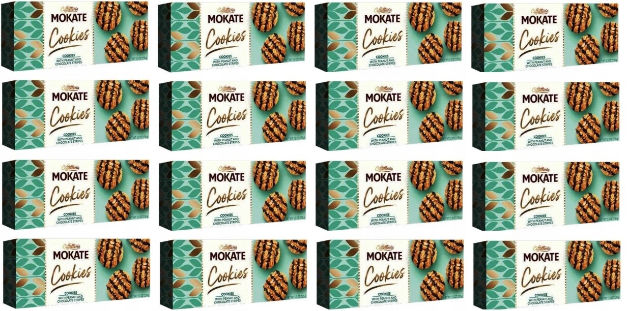 16 x 150 g Mokate Sušenky s arašídy a tmavou čokoládou Karton