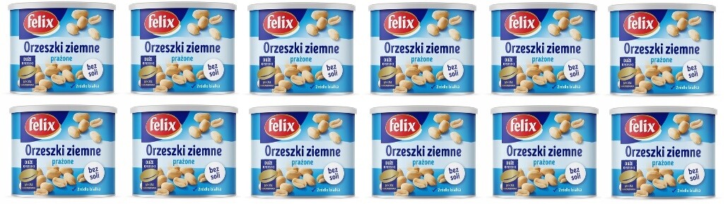 12 x 140 g Felix Arašídy pražené bez soli Karton