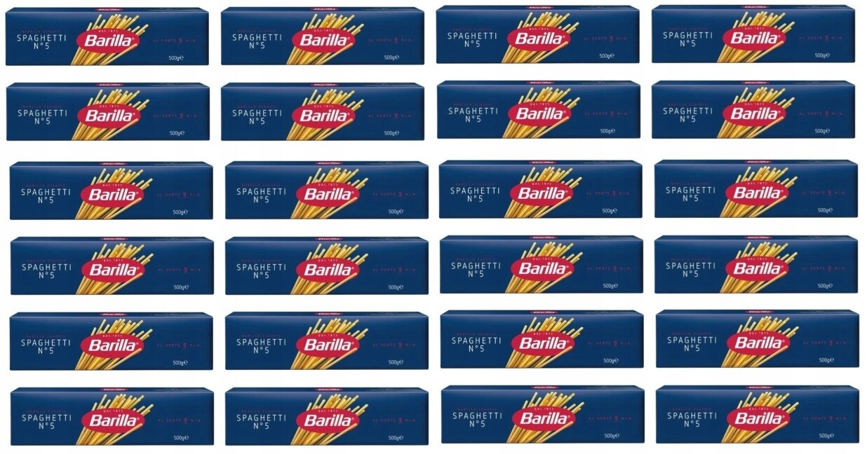 24 x 400 g Barilla těstoviny se špagetami č. 5 Karton