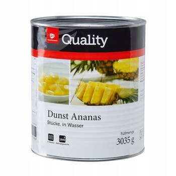 Tgq Ananas v kusech ve vodě 3035 g