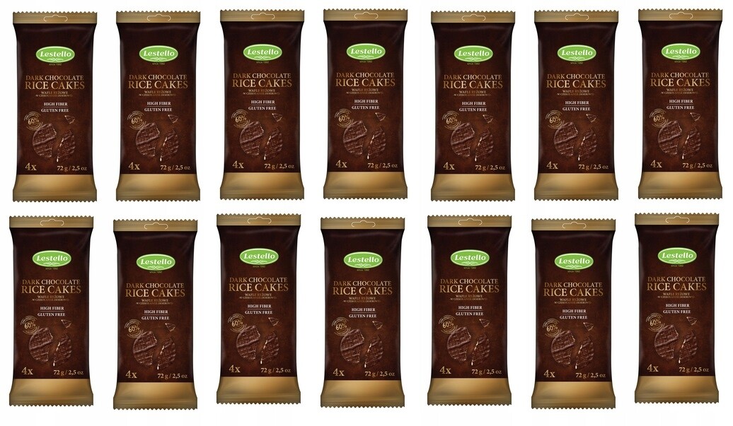 14 x 72 g Lestello rýžových oplatek v dezertní čokoládě Karton