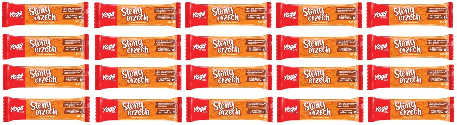 20 x 50 g Naturavena Tyčinka ovocný slaný ořech Yoga Life Karton