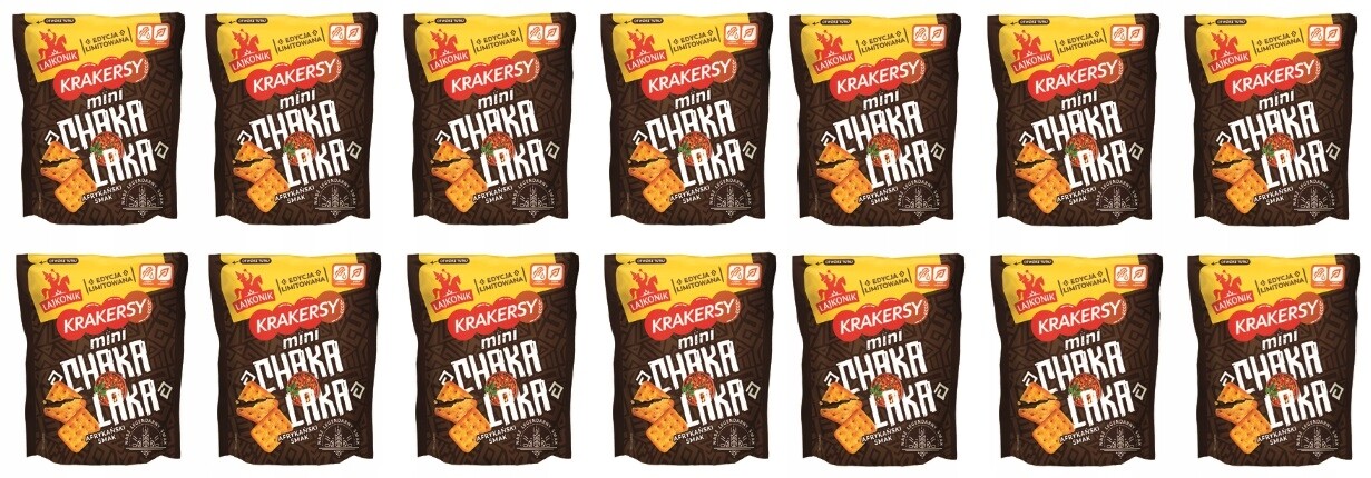 14 x 100 g Lajkonik Mini Krekry chakalaka Karton